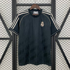 2025-26 Real Madrid Cotton T-Shirt Black Fan Version