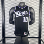 NBA 2024-25 Kings Auswärtstrikot schwarz Nr. 10 SABONIS