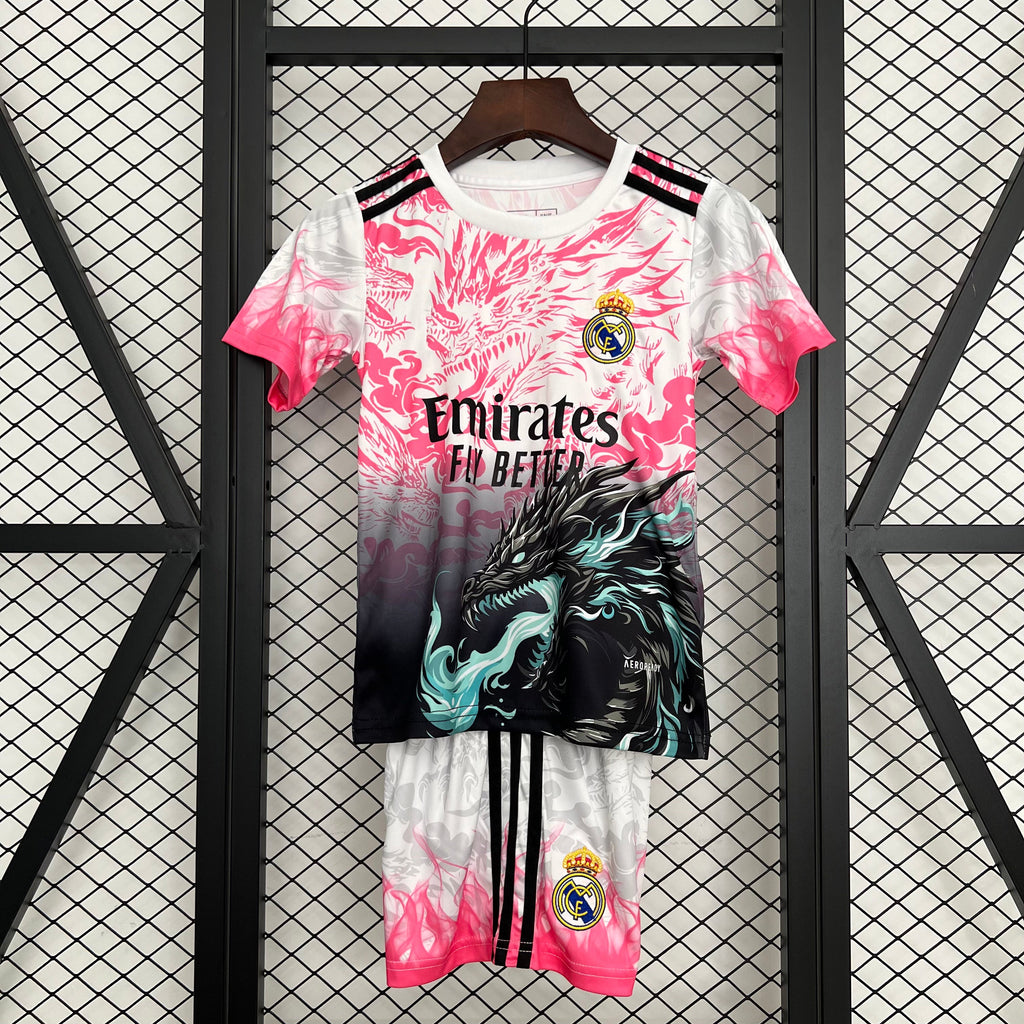 2025-26 Real Madrid Black-Pink Dragon KIDS 16-28