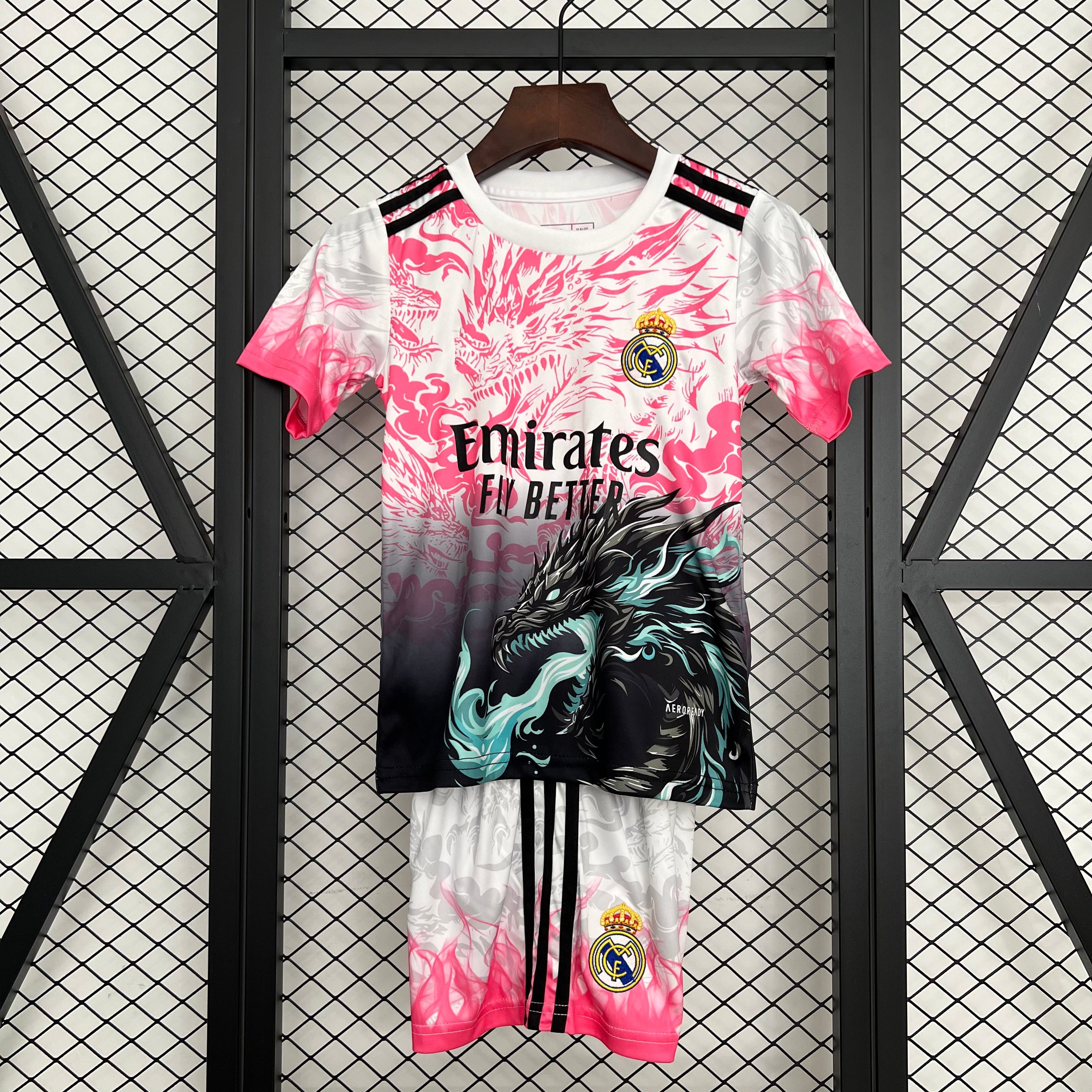 2025-26 Real Madrid Black-Pink Dragon KIDS 16-28