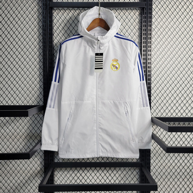 Real Madrid White Windbreaker