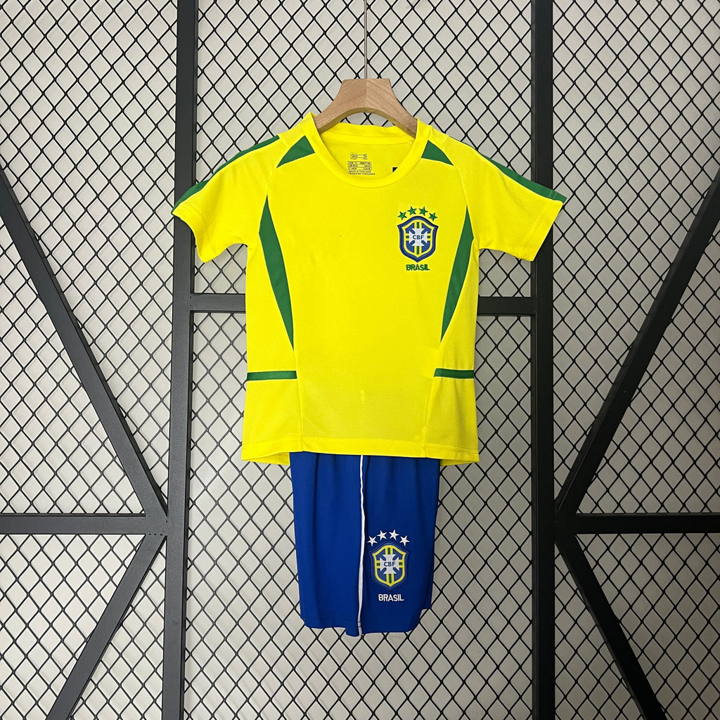 2002 Brazil Home Retro KIDS SIZE 16-28