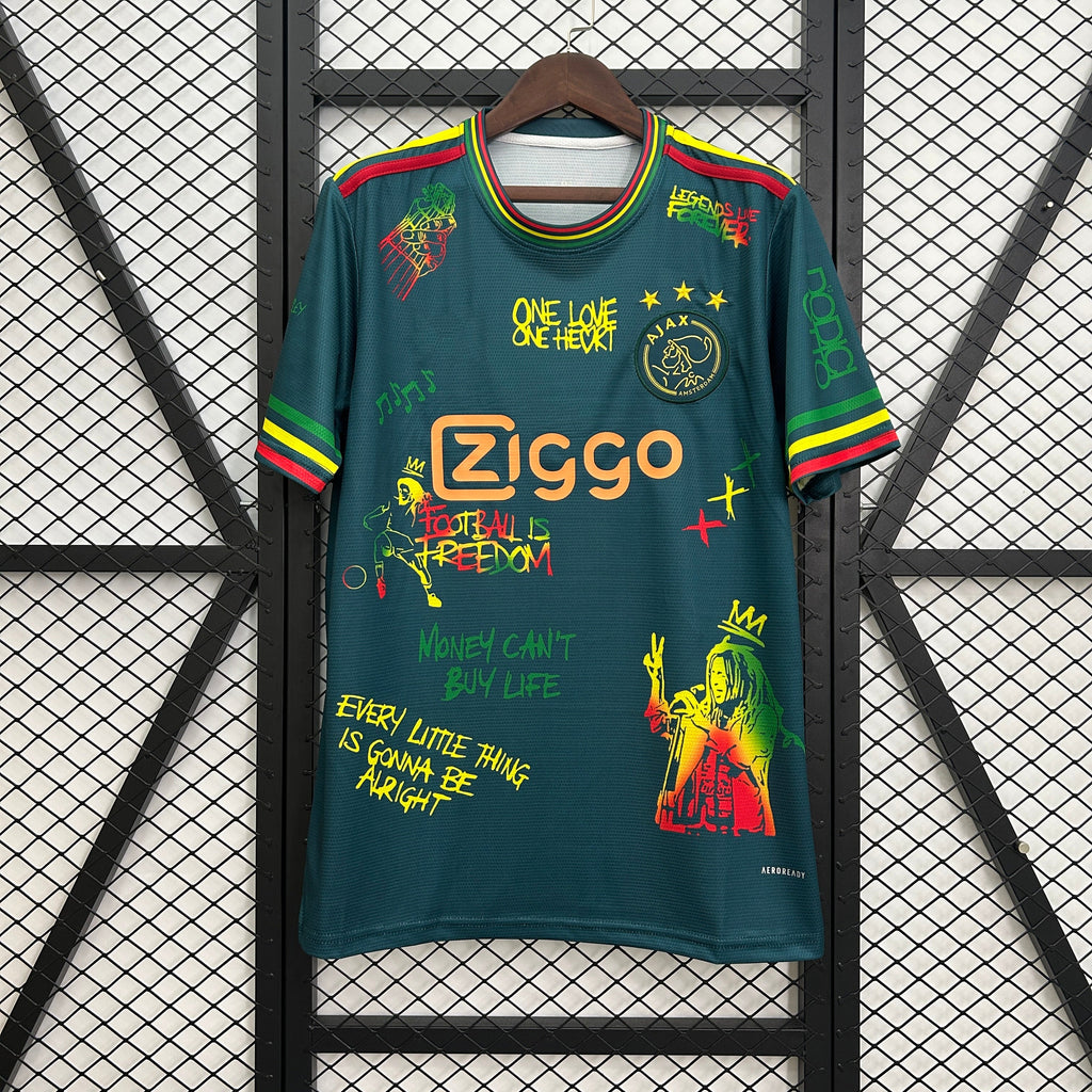 Bob Marley 40.º Ajax de Ámsterdam 2025-26, versión verde para aficionados