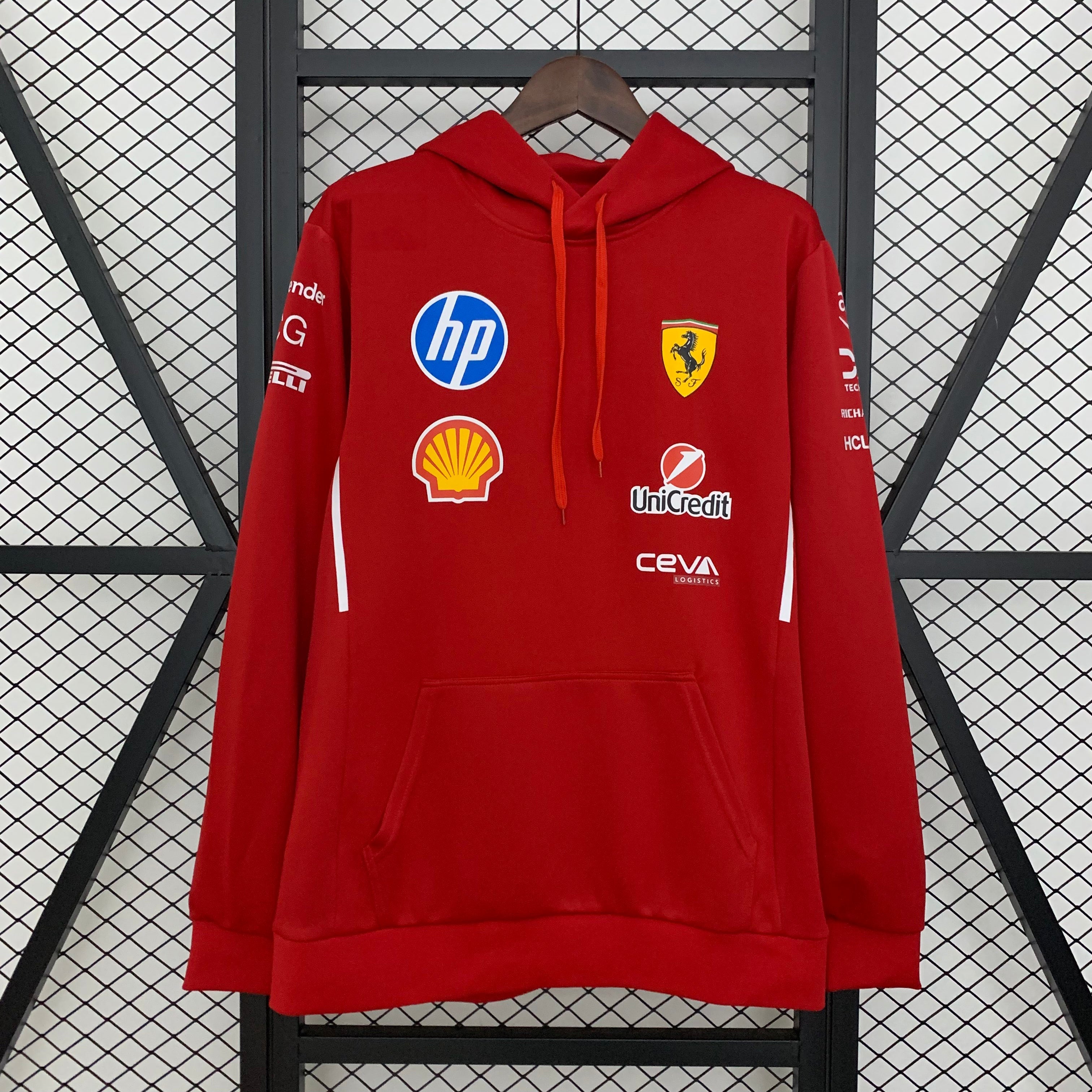 2025 F1 Formula One Racing Suit Hoodie Ferrari S-3XL