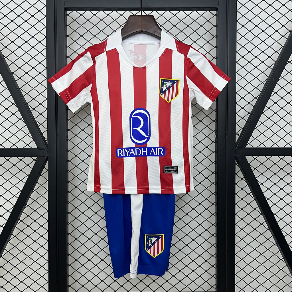 2025-26 Atletico Madrid Home Kids Sizes 16-28