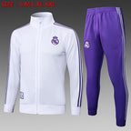 2025-26 Real Madrid Weißer Trainingsanzug für Erwachsene (langer Pullover)
