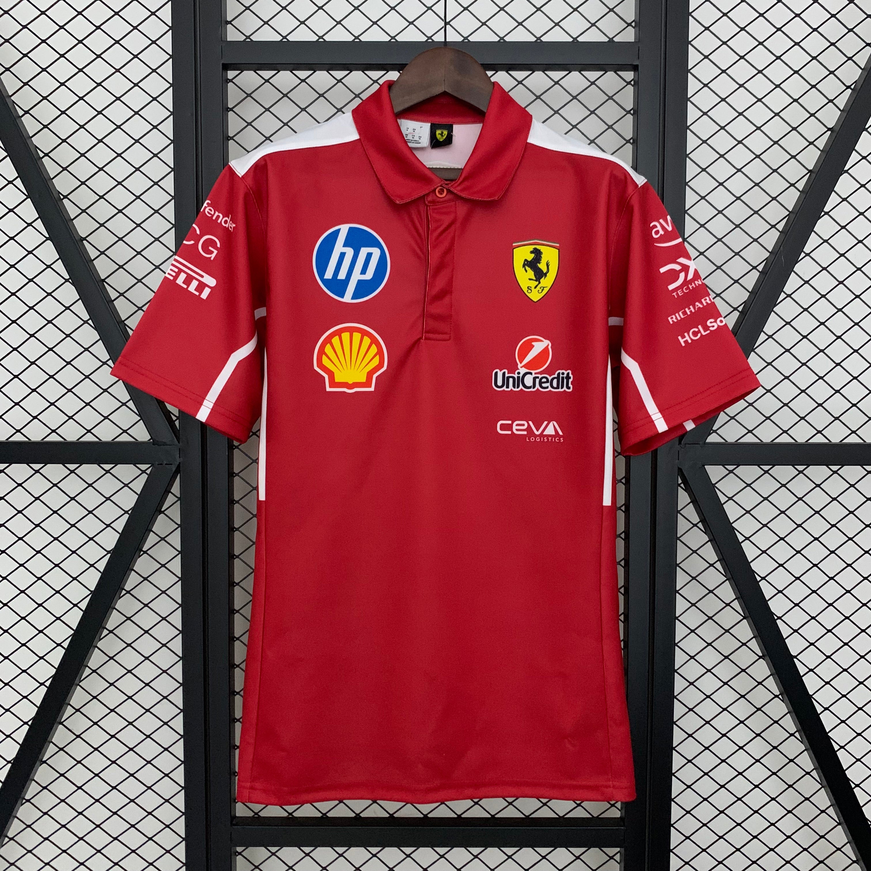 2025 Polo F1 Formula One Racing Suit Ferrari Size S-5XL