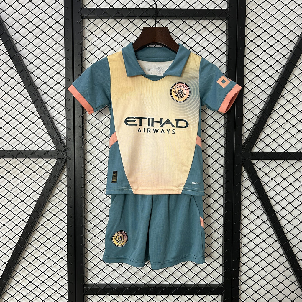 2024-25 Manchester City Fourth Kids Size 16-28