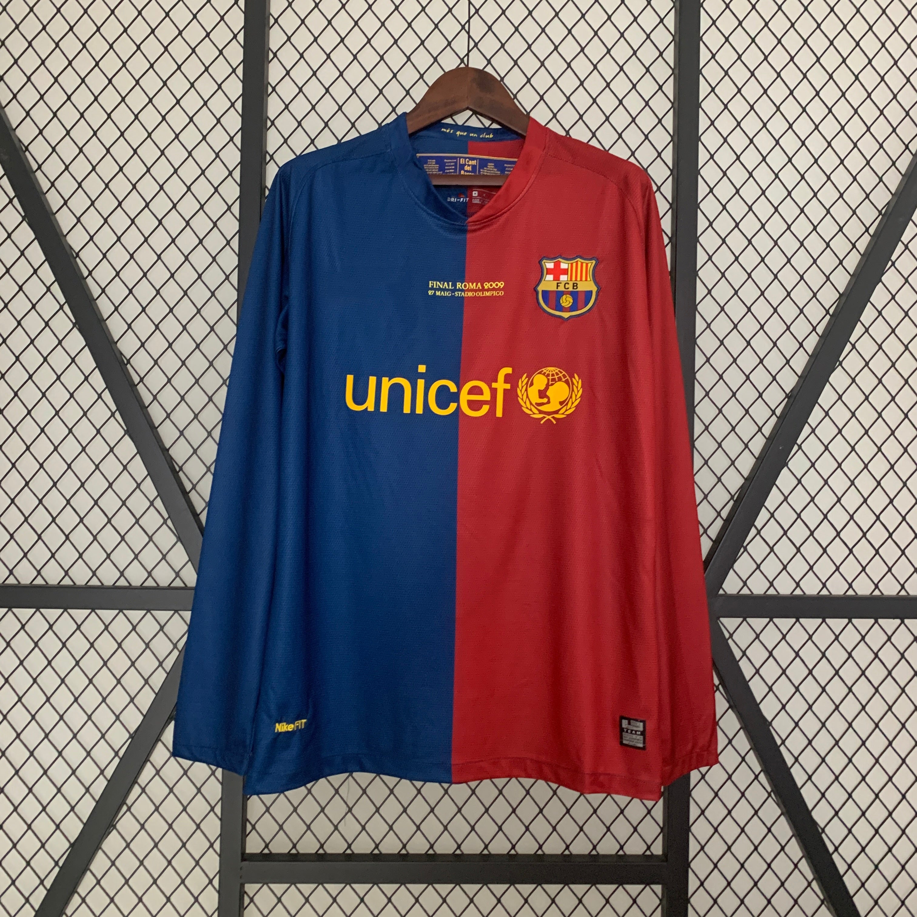 2008-09 Barcelona Champions League home Long Sleeve