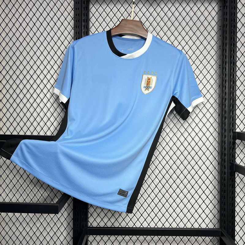 2024-25 Uruguay Home Black and white collar