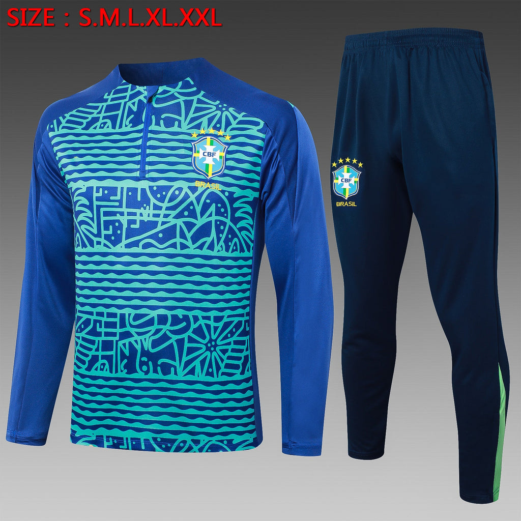 2024-25 Brazilian Royal Blue Inkjet Training Suit