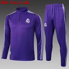 Conjunto de entrenamiento morado de tiro largo para adulto del Real Madrid 2025-26