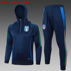 Traje de entrenamiento con gorra azul real de Italia 2024-25
