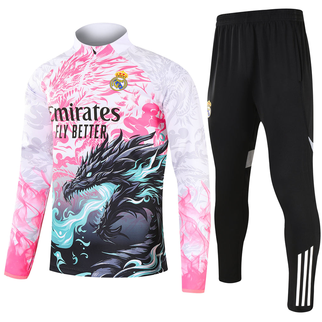 2025-26 Real Madrid Pink Dragon Special training suit