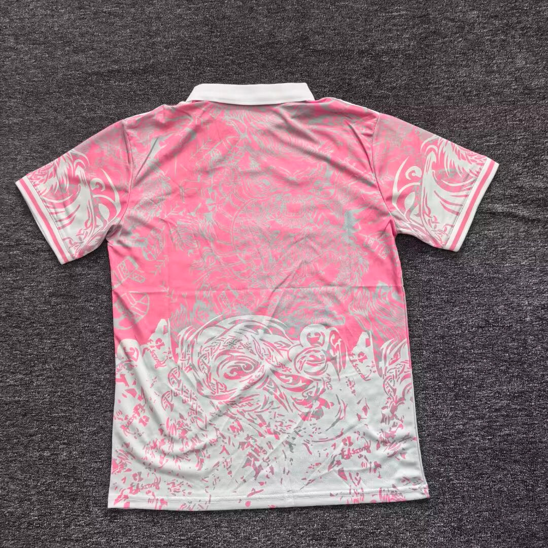 2025-26 Real Madrid Hello Kitty Polo Pink Dragon