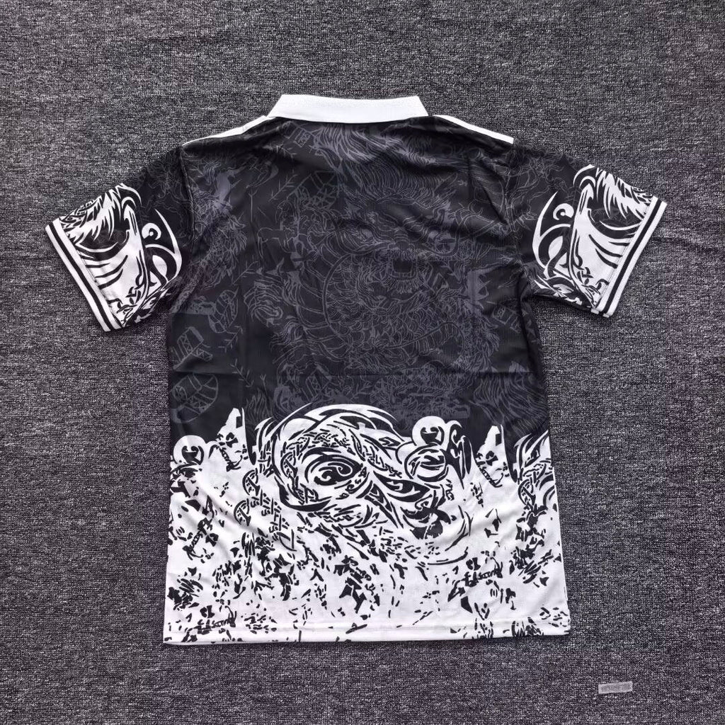 2025-26 Real Madrid Special Polo Black Dragon
