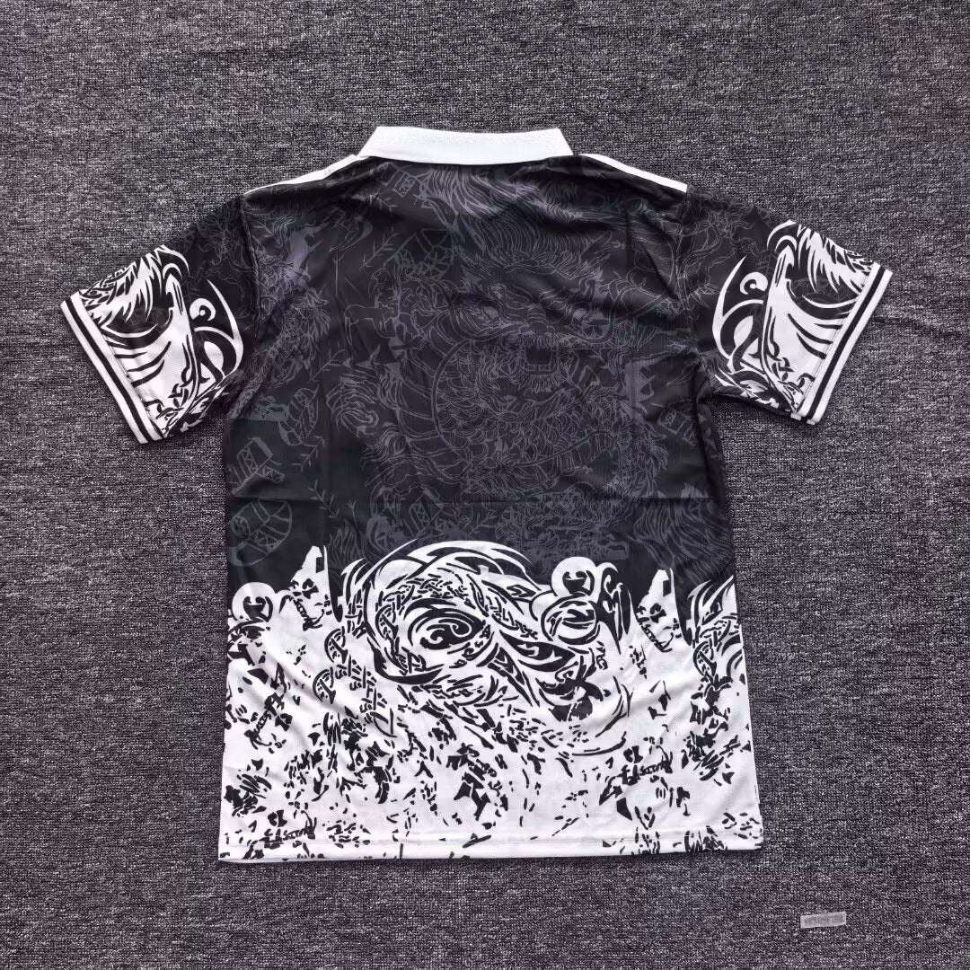2025-26 Real Madrid Special Polo Black Dragon