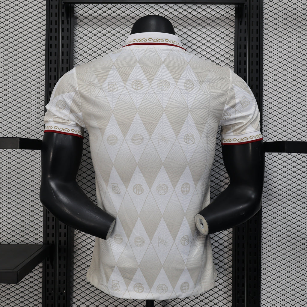2025-26 Bayern Munich 125 Years White Polo Player