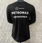 Traje de carreras de Fórmula 1 2025 Mercedes Polo negro S-5XL