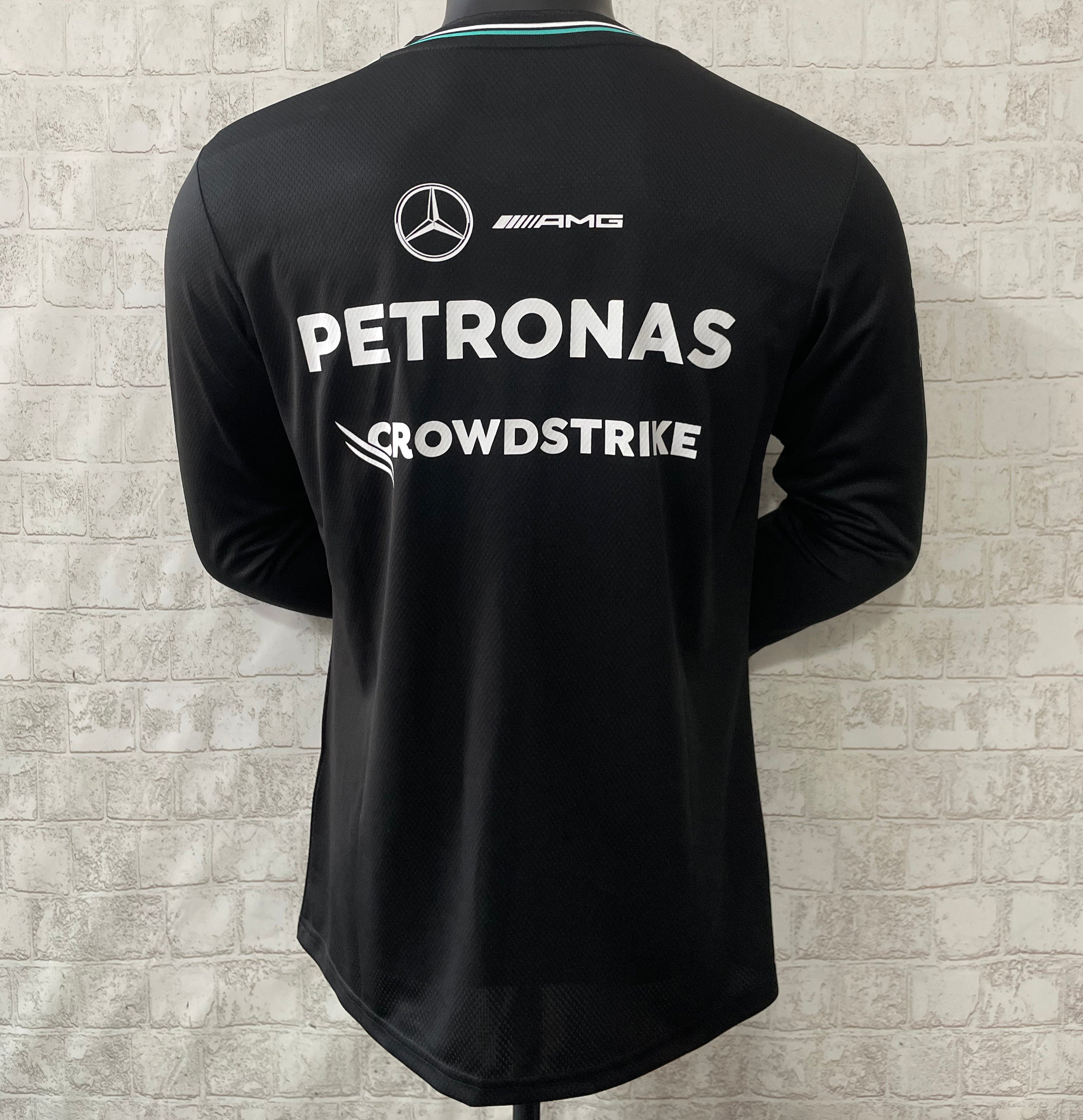 Traje de carreras de Fórmula 1 2025 Mercedes Polo negro S-5XL