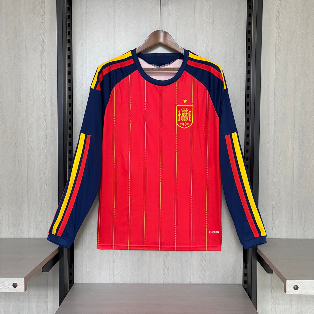 2026-27 Spanien Heimtrikot Fan-Version langarm
