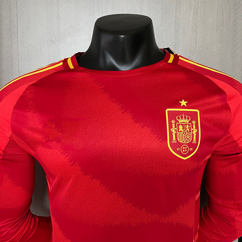 2024-25 Spain Home Player Long Sleeve