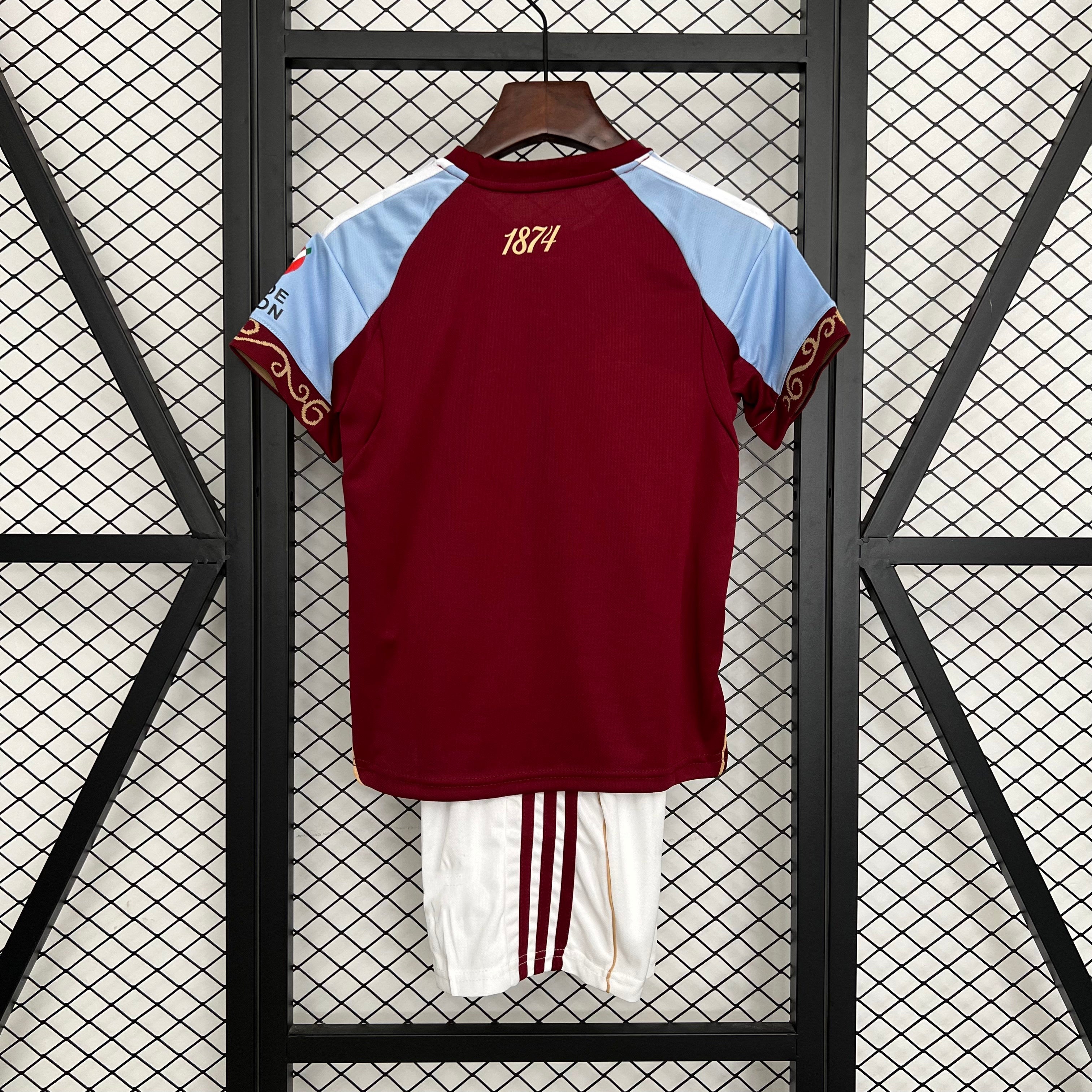 2025-26 Aston Villa Home KIDS 16-28
