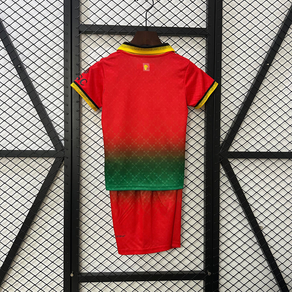 AC Mailand Co-Branded Edition 2025-26 Rot-Grün Kinder 16-28