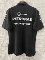 Traje de carreras de Fórmula 1 2025 Mercedes Polo negro S-5XL