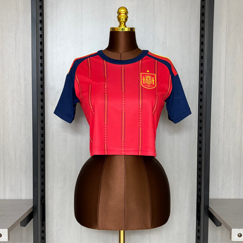 2026-27 Spain Home Women's Crop Top Style Jersey