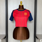 2026-27 Spain Home Women's Crop Top Style Jersey