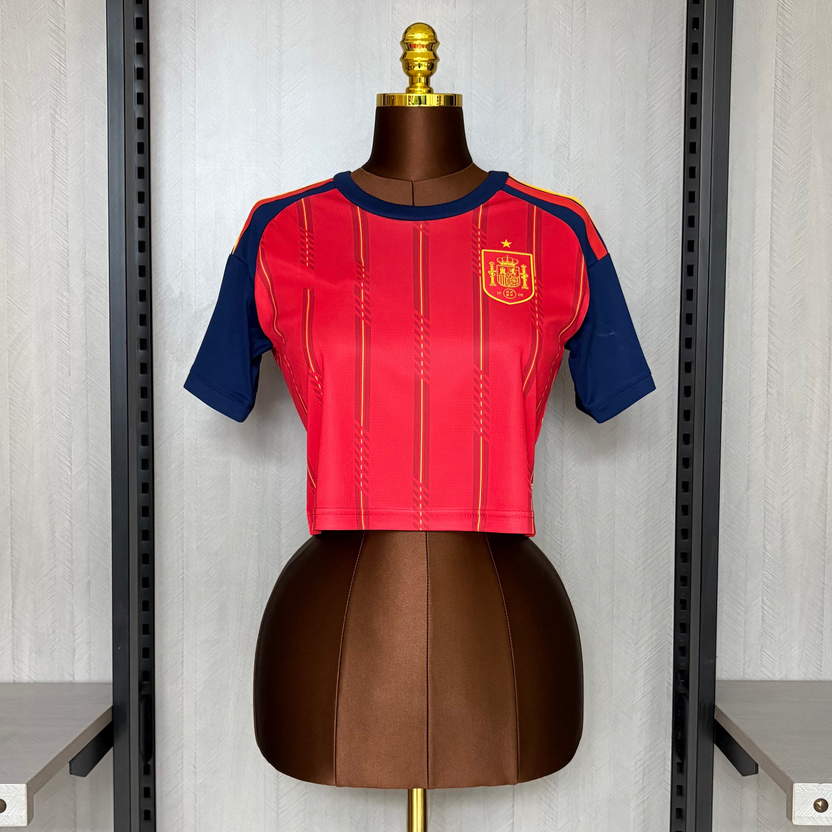 2026-27 Spain Home Women's Crop Top Style Jersey
