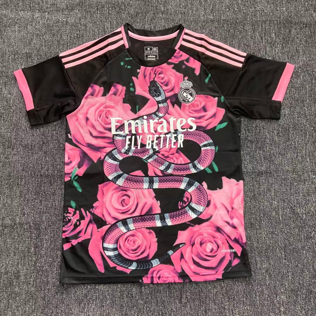 2025-26 Real Madrid Special Pink Rose Snake