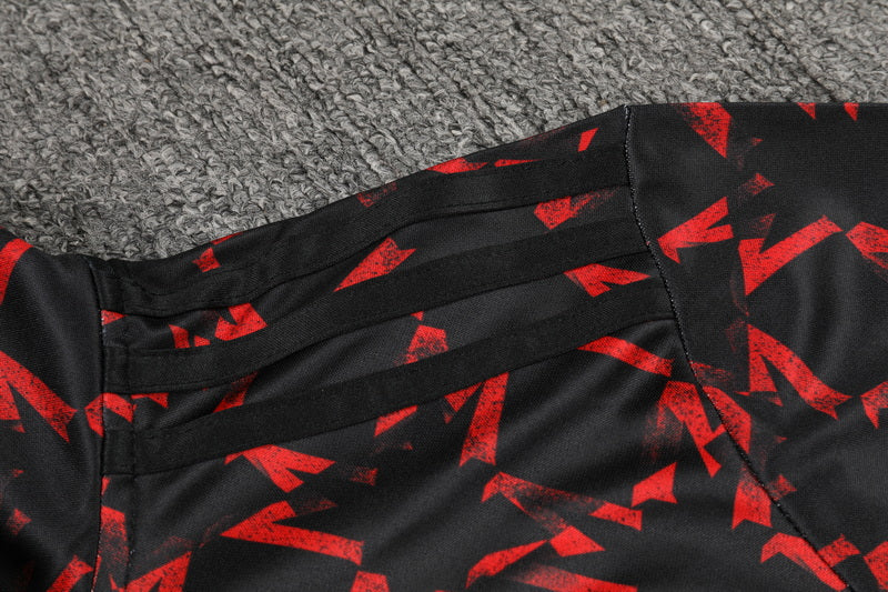 2024-25 Manchester United Red and Black Training Suit