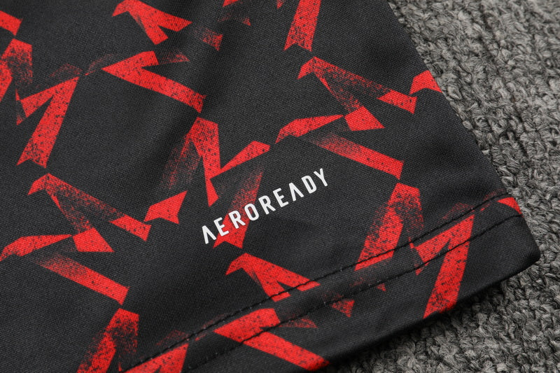 2024-25 Manchester United Red and Black Training Suit