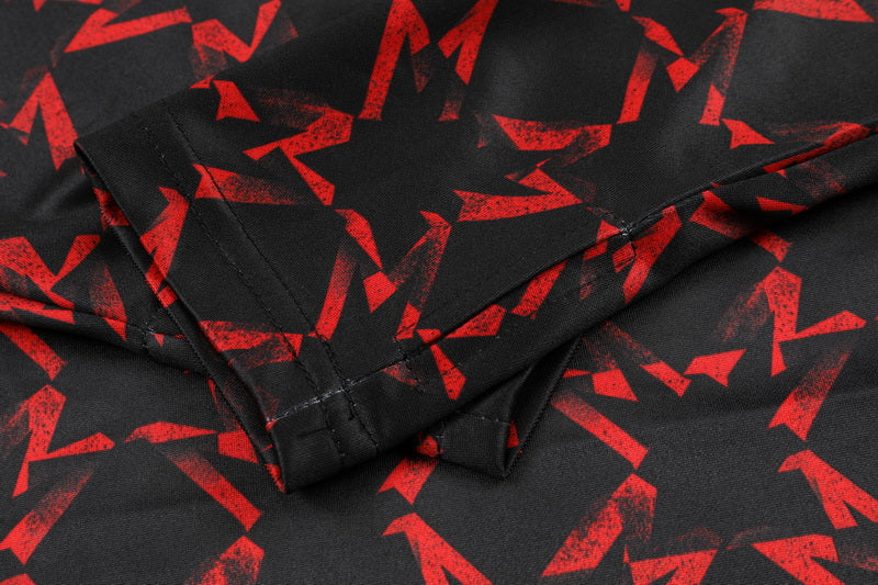 2024-25 Manchester United Red and Black Training Suit