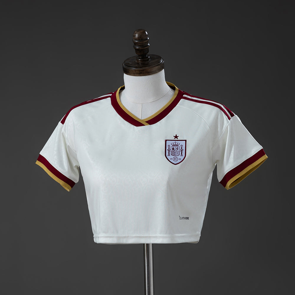 2026-27 Spain Away Women's Crop Top Style Jersey