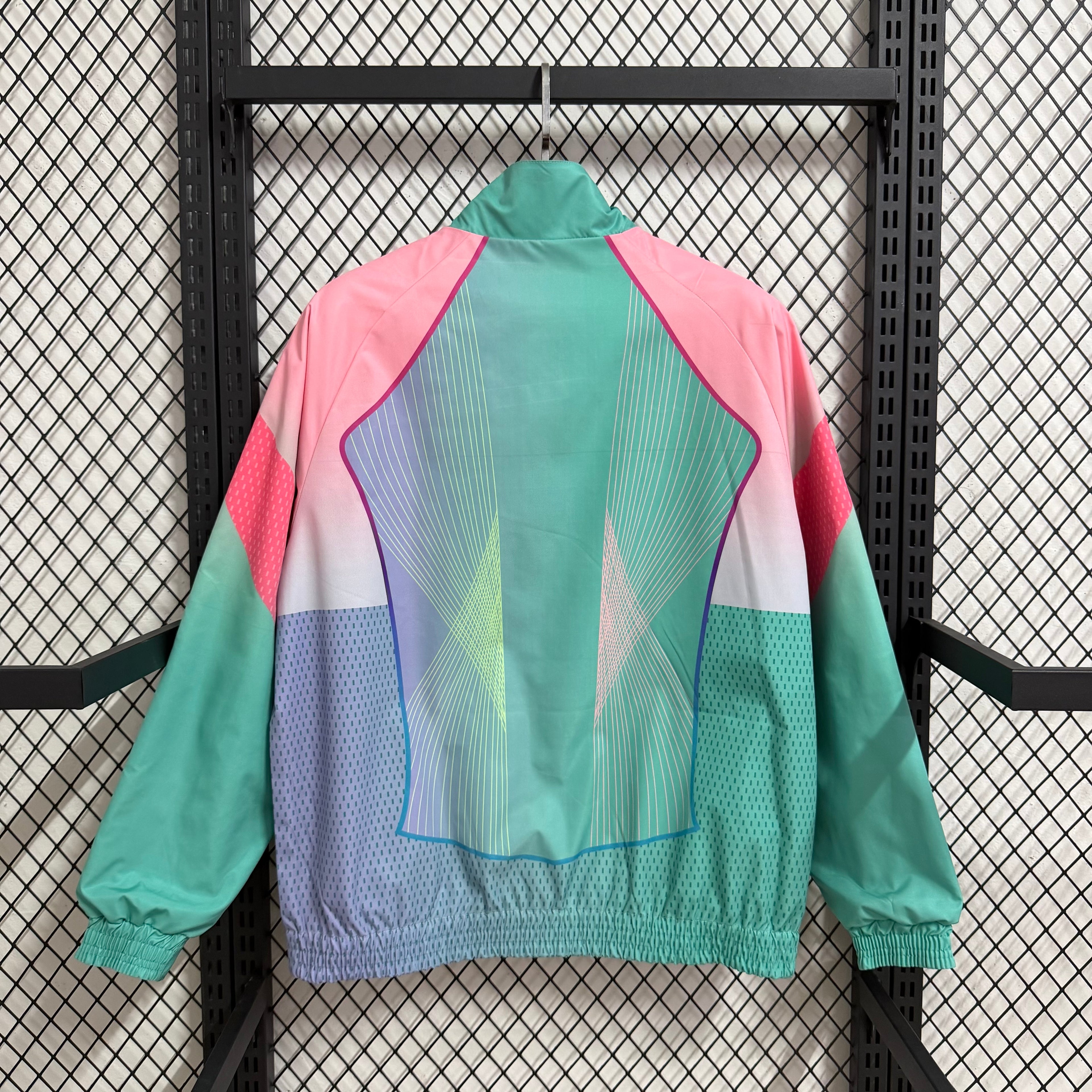 2025-26 Barcelona pink-blue reversible trench coat