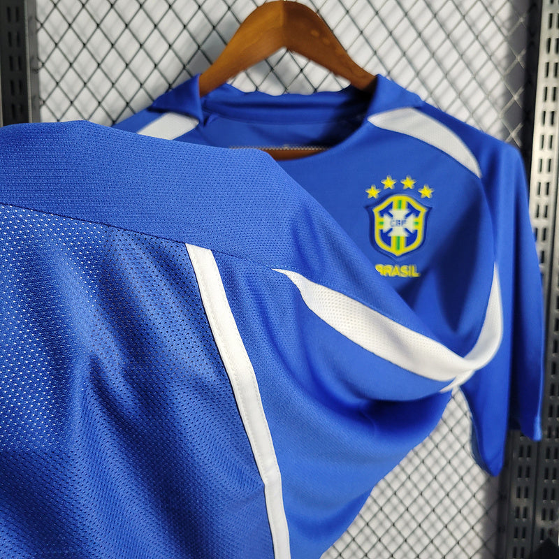2002 Brazil away blue Retro