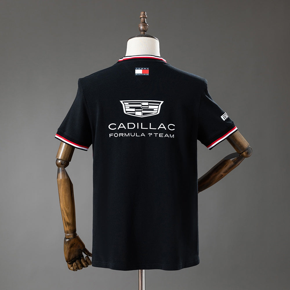 2026 Tommy Hilfiger x Cadillac Replica-Formel-1-Rennanzug in Schwarz