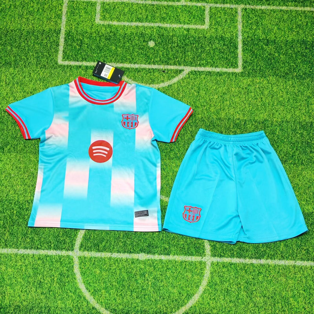2025-26 Barcelona Light Blue KIDS 16-28
