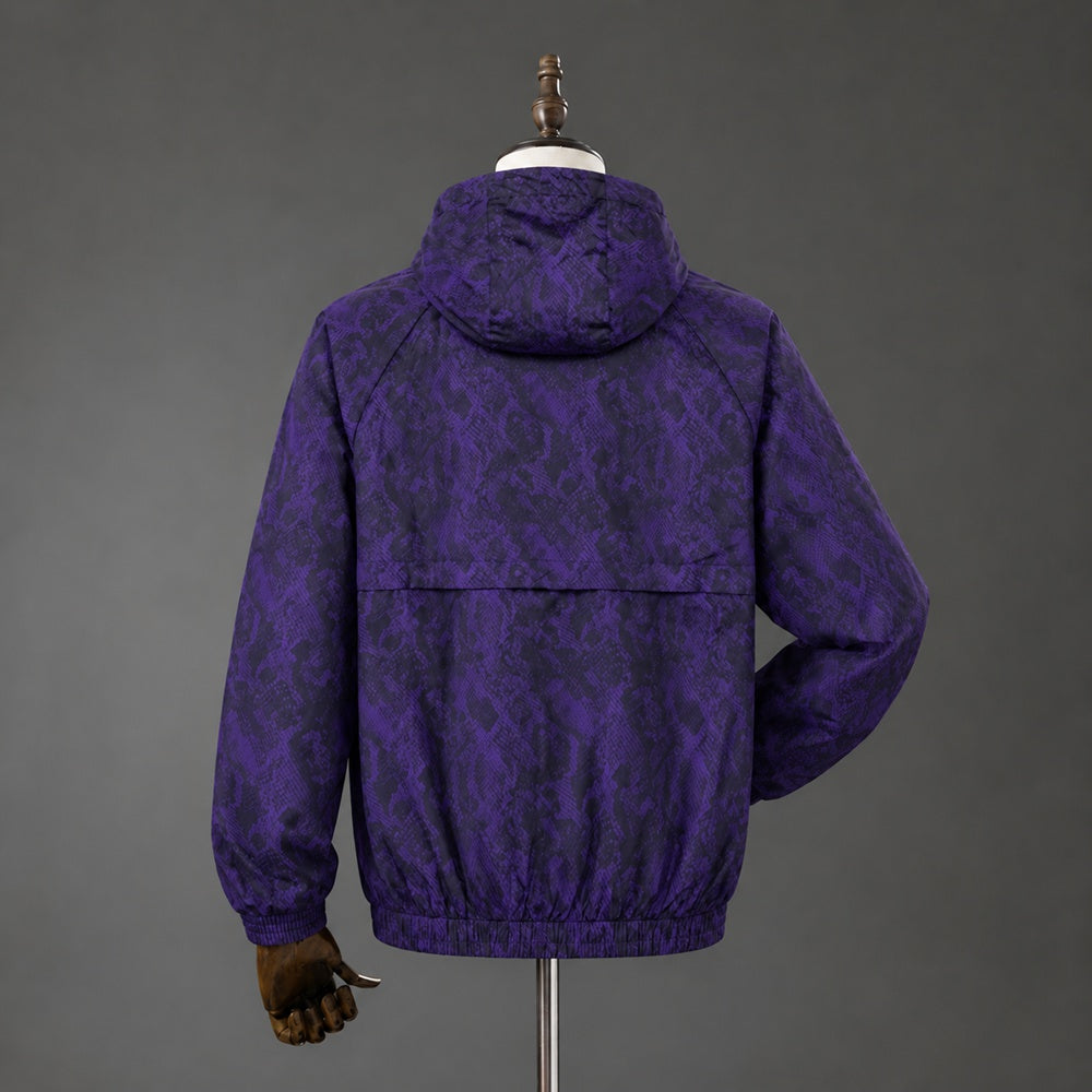 2026 Barcelona Purple Hooded Windprool
