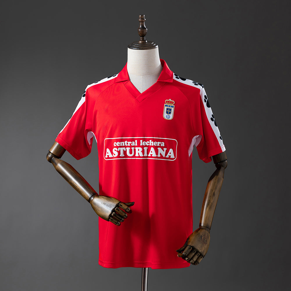 1990-91 Real Oviedo Red Away Retro Jersey