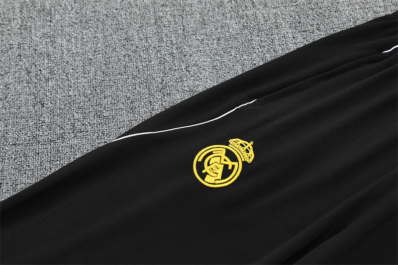 2025-26 Real Madrid Yellow Logo Training Suit