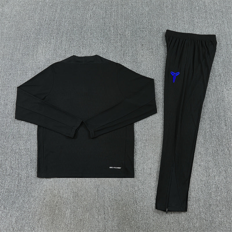 2025-26 Barcelona Black [Co-branded] with Blue Label training suit