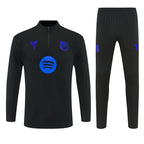 2025-26 Barcelona Black [Co-branded] with Blue Label training suit