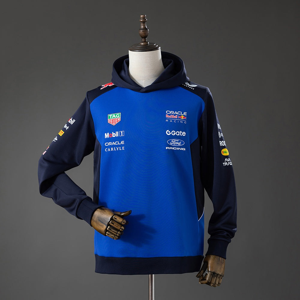 2026 Castore Blue And Black Hoodie One Racing Suit