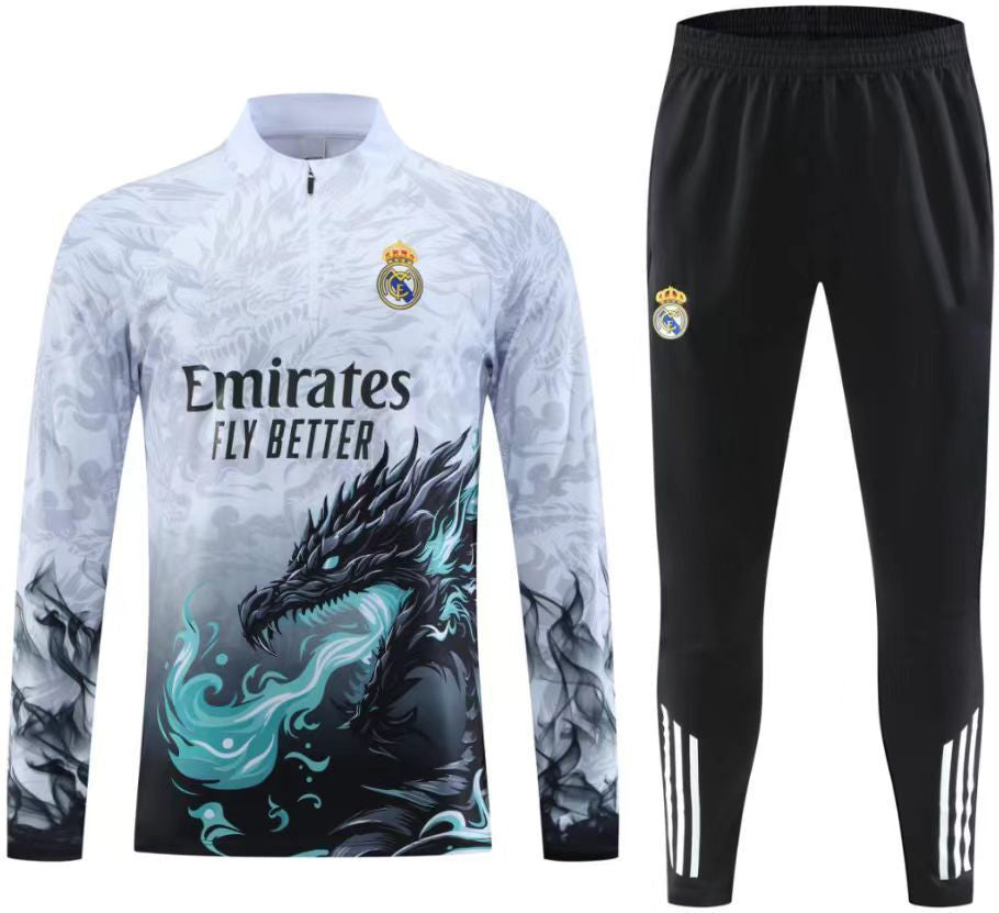 2025-26 Real Madrid Blue Dragon Special Training Suit