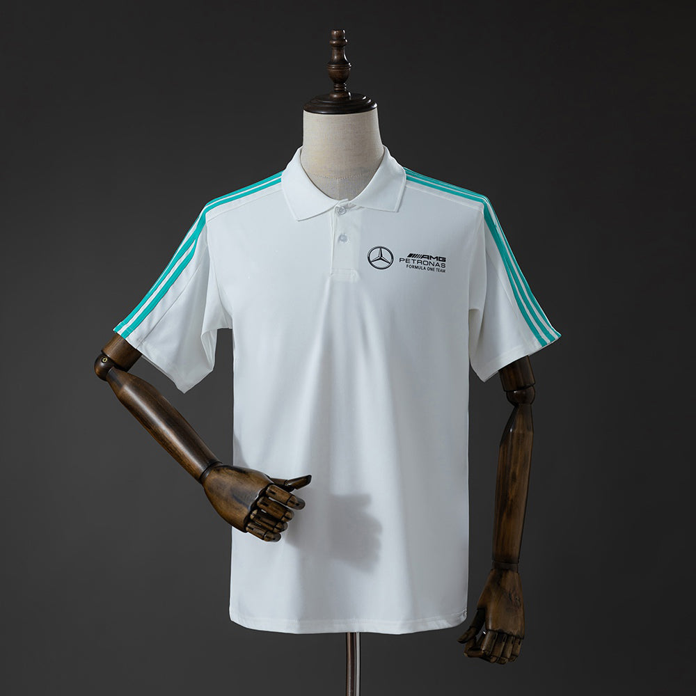 2026 Mercedes-AMG Petronas White-Green Polo Formula One Racing Suit
