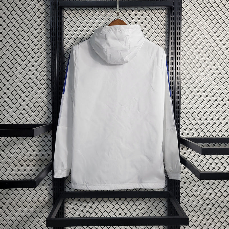 Real Madrid White Windbreaker
